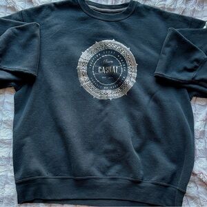 Black Graphic Sweatshirt